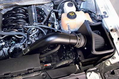 K&N 11-14 Ford F150 5.0L V8 Black Performance Intake Kit-Cold Air Intakes-Deviate Dezigns (DV8DZ9)