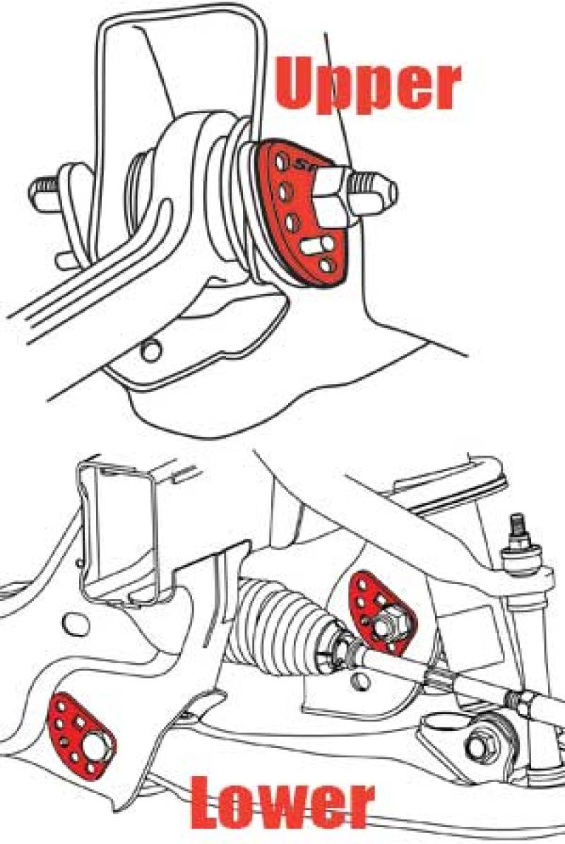 SPC Performance GM Alignment Cam Lock Plate (2)-Camber Kits-Deviate Dezigns (DV8DZ9)