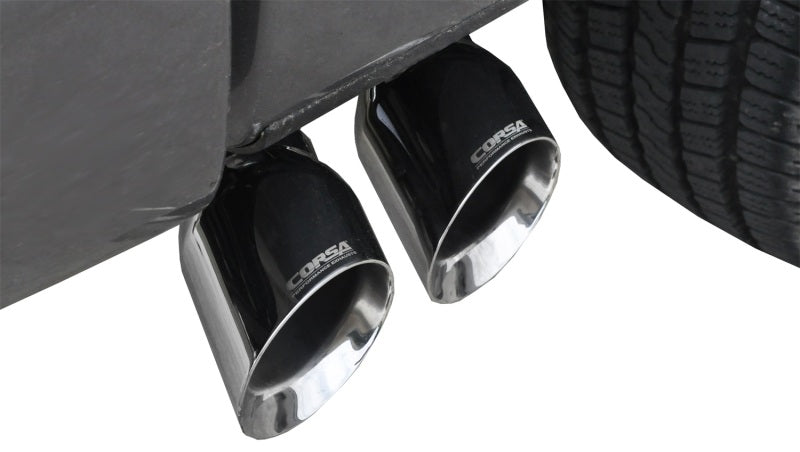 Corsa 11-13 Ford F-150 5.0L V8 Polished Sport Cat-Back Exhaust-Catback-Deviate Dezigns (DV8DZ9)