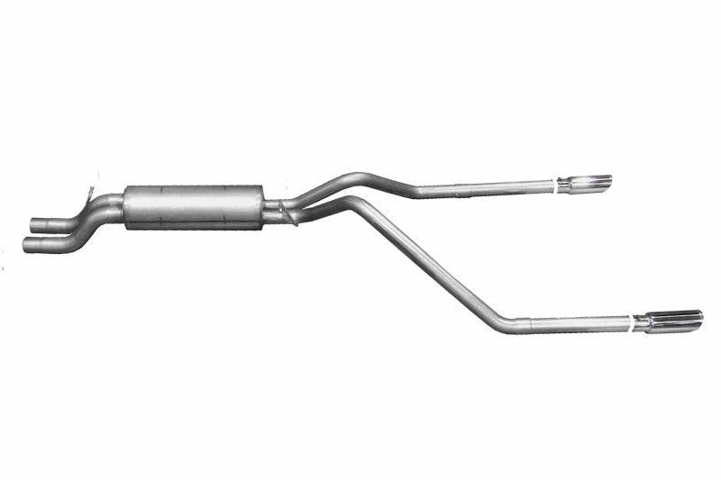 Gibson 01-05 Chevrolet Silverado 2500 HD Base 6.0L 2.5in Cat-Back Dual Split Exhaust - Stainless-Catback-Deviate Dezigns (DV8DZ9)