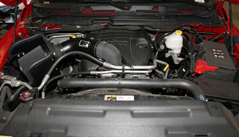 K&N 09-13 Dodge Ram 1500 Pickup 5.7L V8 / 11-13 Ram 1500 5.7L V8 Black Performance Intake Kit-Cold Air Intakes-Deviate Dezigns (DV8DZ9)