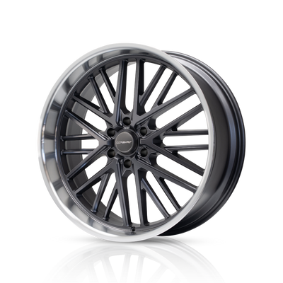 Corsart - Kingpin 6 / 24x10 / 6x135 / ET25 - Matte Gunmetal With Diamond Cut Lip-Wheels-Deviate Dezigns (DV8DZ9)