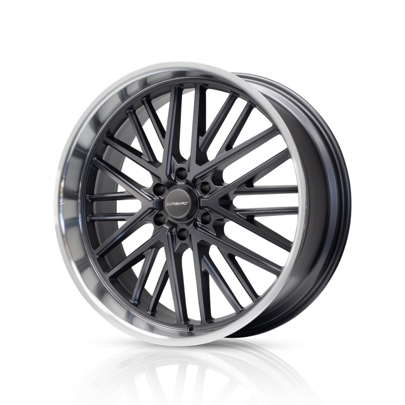 Corsart - Kingpin 6 / 24x10 / 6x135 / ET25 - Matte Gunmetal With Diamond Cut Lip-Wheels-Deviate Dezigns (DV8DZ9)