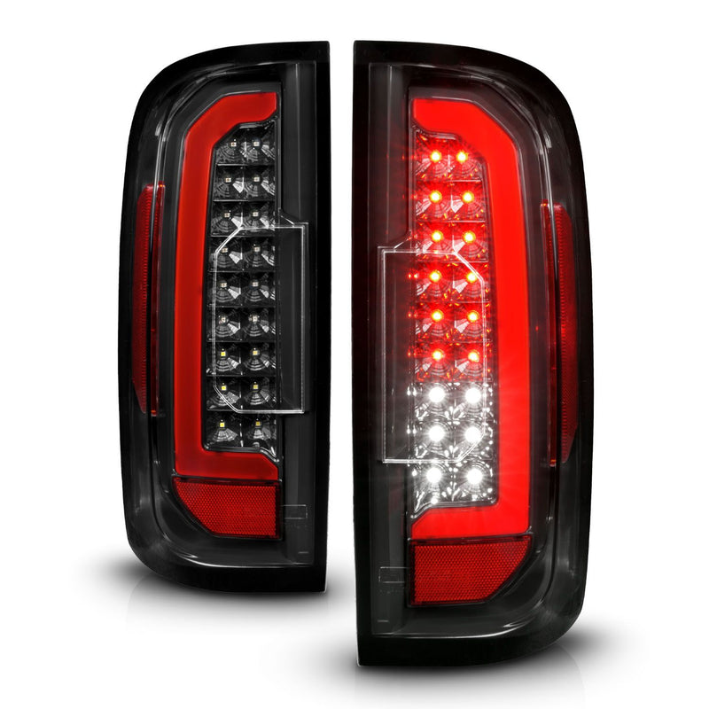 ANZO - 2015-2021 GMC CANYON FULL LED TAILLIGHTS BLACK HOUSING CLEAR LENS-Tail Lights-Deviate Dezigns (DV8DZ9)