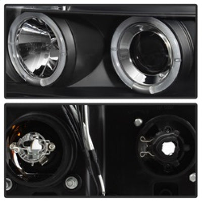 Spyder Toyota Tundra 07-133 Projector Headlights LED Halo LED Blk PRO-YD-TTU07-HL-BK-Headlights-Deviate Dezigns (DV8DZ9)