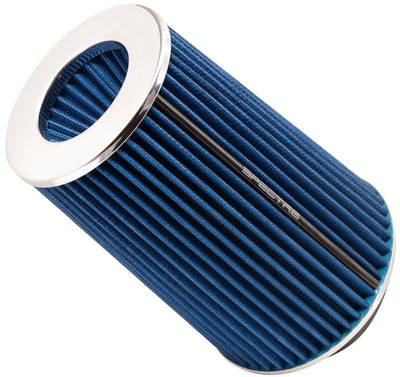 Spectre Adjustable Conical Air Filter 9-1/2in. Tall (Fits 3in. / 3-1/2in. / 4in. Tubes) - Blue-Air Filters - Universal Fit-Deviate Dezigns (DV8DZ9)
