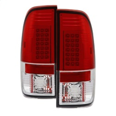 Spyder Ford F150 side 97-03/F250/350 Duty 99-07 LED Tail Lights Red Clear ALT-YD-FF15097-LED-RC-Tail Lights-Deviate Dezigns (DV8DZ9)