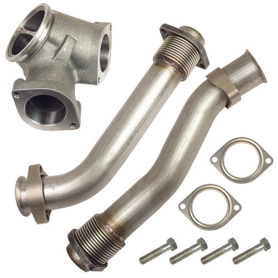 BD Diesel UpPipe Kit - Ford 1999.5-2003 7.3L PowerStroke-Connecting Pipes-Deviate Dezigns (DV8DZ9)