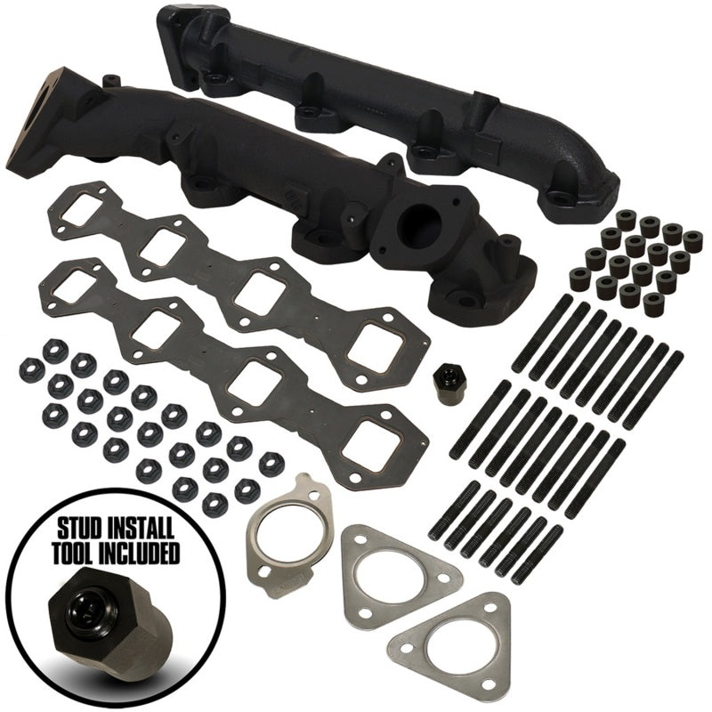 BD Diesel Exhaust Manifold Kit - Ford 2015-2019 F250 6.7L PowerStroke-Headers & Manifolds-Deviate Dezigns (DV8DZ9)