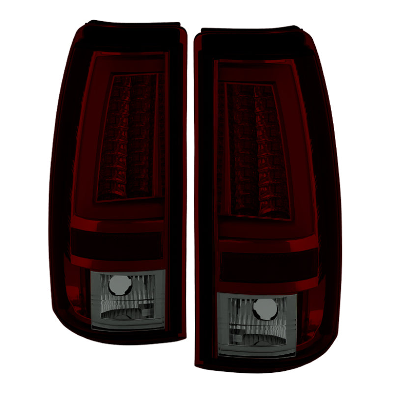 Spyder Chevy Silverado 1500/2500 03-06 Version 2 LED Tail Lights - Red Smoke ALT-YD-CS03V2-LED-RS-Tail Lights-Deviate Dezigns (DV8DZ9)