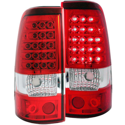 ANZO 2003-2006 Chevrolet Silverado 1500 LED Taillights Red/Clear-Tail Lights-Deviate Dezigns (DV8DZ9)