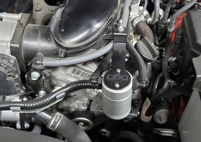 J&L 05-23 Toyota 4Runner 4.0L Driver Side Oil Separator 3.0 - Clear Anodized-Oil Separators-Deviate Dezigns (DV8DZ9)