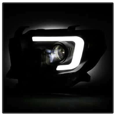 Spyder 14-17 Toyota Tundra(SR/SR5) Light Bar Projector Headlights - LED - Black PRO-YD-TTU14AP-BK-Headlights-Deviate Dezigns (DV8DZ9)