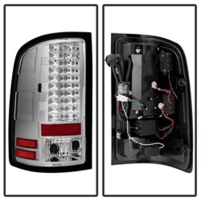 Spyder GMC Sierra 07-13 (Not fit 3500 Dually 4 Rear Wheels)LED Tail Lights Chrome ALT-YD-GS07-LED-C-Tail Lights-Deviate Dezigns (DV8DZ9)