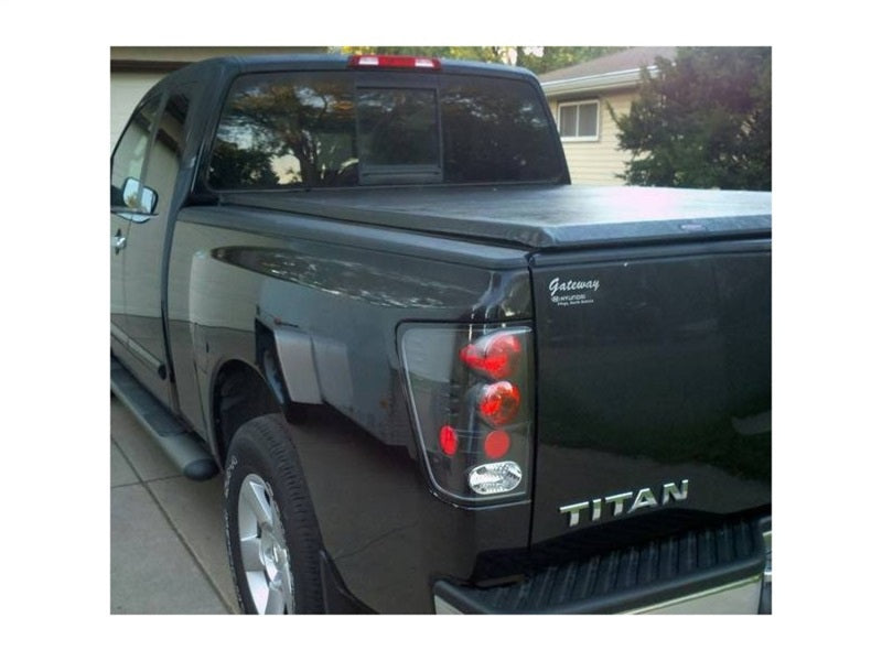 Spyder Nissan Titan 04-14 Euro Style Tail Lights Black ALT-YD-NTI04-BK-Tail Lights-Deviate Dezigns (DV8DZ9)