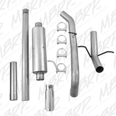 MBRP 14 Chevy/GMC 1500 Silverado/Sierra 4.3L V6/5.3L V8 Single Side Exit AL 3in Cat Back Exhaust-Catback-Deviate Dezigns (DV8DZ9)