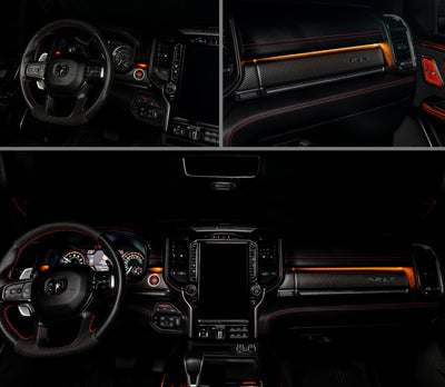 Oracle 19-22 RAM Complete Interior Ambient Lighting ColorSHIFT RGB Conversion Kit SEE WARRANTY-Headlights-Deviate Dezigns (DV8DZ9)
