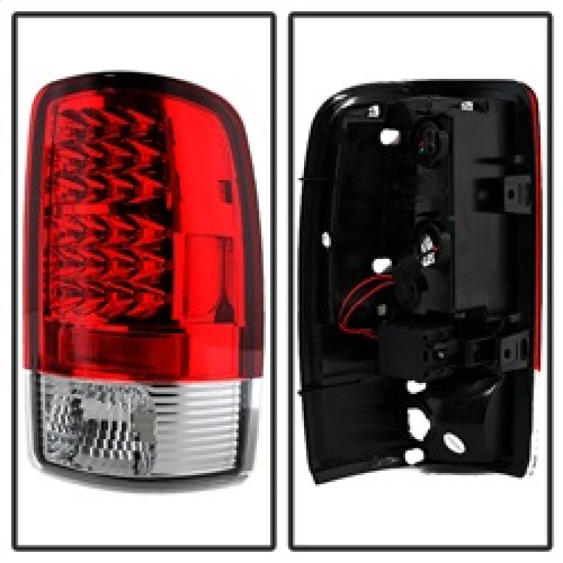 Spyder Chevy Suburban/Tahoe 1500/2500 00-06 LED Tail Lights Red Clear ALT-YD-CD00-LED-RC-Tail Lights-Deviate Dezigns (DV8DZ9)