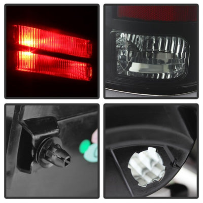 Spyder Dodge Ram 1500 09-14 LED Tail Lights Incandescent- Blk Smke ALT-YD-DRAM09-LED-BSM-Tail Lights-Deviate Dezigns (DV8DZ9)