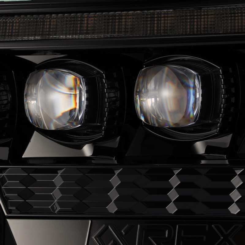 AlphaRex 12-15 Toyota Tacoma NOVA LED Proj Headlights Plank Alpha Blk w/Activ Light/Seq Signal/DRL-Headlights-Deviate Dezigns (DV8DZ9)