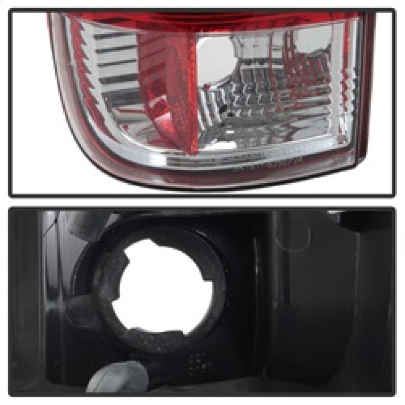 Spyder 97-03 Ford F150 Stylsd. F250 V3 Light Bar LED Tail Lights - Red/Clr ALT-YD-FF15097V3-LBLED-RC-Tail Lights-Deviate Dezigns (DV8DZ9)