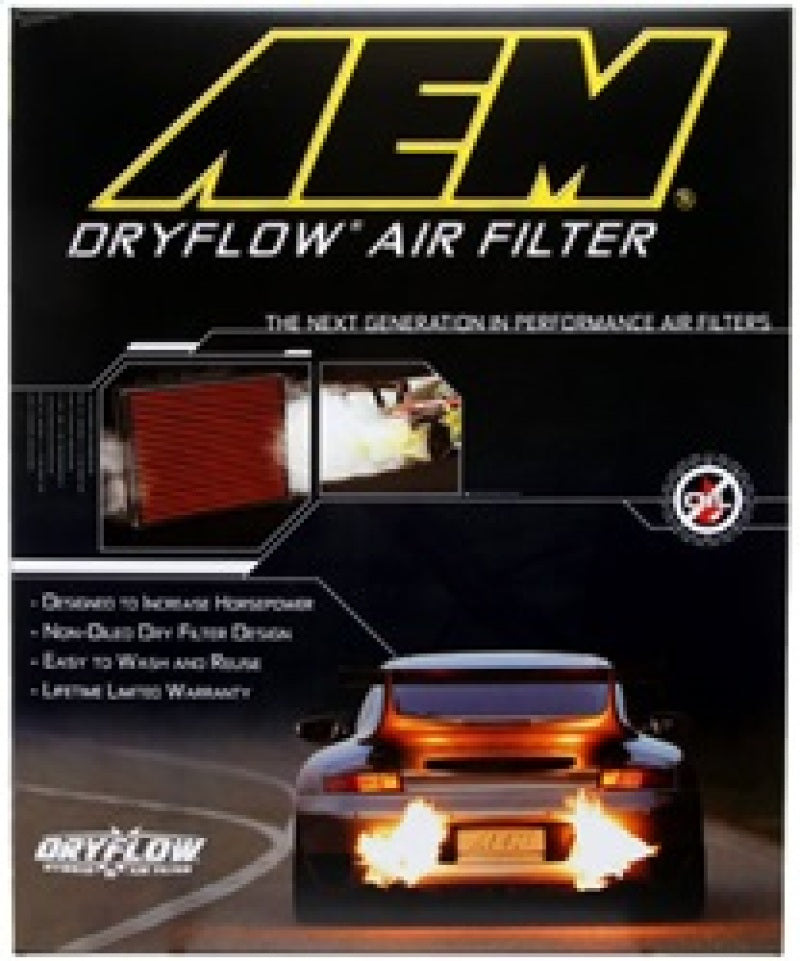 AEM Silverado/Sierra/Avalance/Tahoe/Yukon 12.625in O/S L x 10in O/S W x 1.75in H DryFlow Air Filter-Air Filters - Drop In-Deviate Dezigns (DV8DZ9)