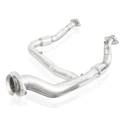 Stainless Works 2015-16 F150 2.7L Downpipe 3in High-Flow Cats Y-Pipe Factory Connection-Downpipes-Deviate Dezigns (DV8DZ9)