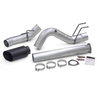 Banks Power 2017 Ford 6.7L 5in Monster Exhaust System - Single Exhaust w/ Black Tip-Catback-Deviate Dezigns (DV8DZ9)