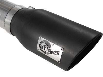 aFe MACHForce XP Exhaust 5in DPF-Black, GM Diesel Trucks 07.5-10 V8-6.6L 9(td) LMM-DPF Back-Deviate Dezigns (DV8DZ9)