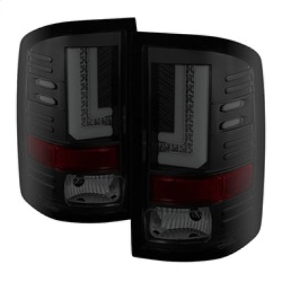 Spyder GMC Sierra 14-16 LED Tail Lights Black Smoke ALT-YD-GS14-LBLED-BSM-Tail Lights-Deviate Dezigns (DV8DZ9)