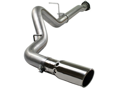 aFe MACHForce XP 4in DPF-Back SS Exhaust 5/07-10 GM Diesel Trucks V8-6.6L (td) LMM-DPF Back-Deviate Dezigns (DV8DZ9)