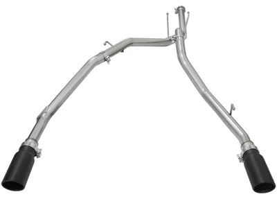 aFe MACHForce XP DPF-Back Exhaust 2.5in SS with Black Tips 2014 Dodge Ram 1500 V6 3.0L EcoDiesel-DPF Back-Deviate Dezigns (DV8DZ9)