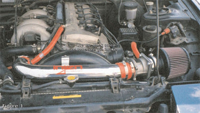 Injen 91-94 Nissan 240SX L4 2.4L Black IS Short Ram Cold Air Intake-Cold Air Intakes-Deviate Dezigns (DV8DZ9)