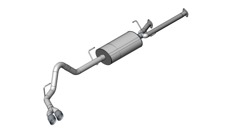 Corsa 11-14 Toyota Tundra Double Cab/Crew Max 5.7L V8 Polished Sport Cat-Back Exhaust-Catback-Deviate Dezigns (DV8DZ9)