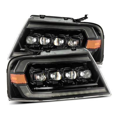 AlphaRex 04-08 Ford F-150 (No 2004 Heritage) NOVA-Series LED Proj HL Chrome w/Actv Light / Seq. Sig-Headlights-Deviate Dezigns (DV8DZ9)