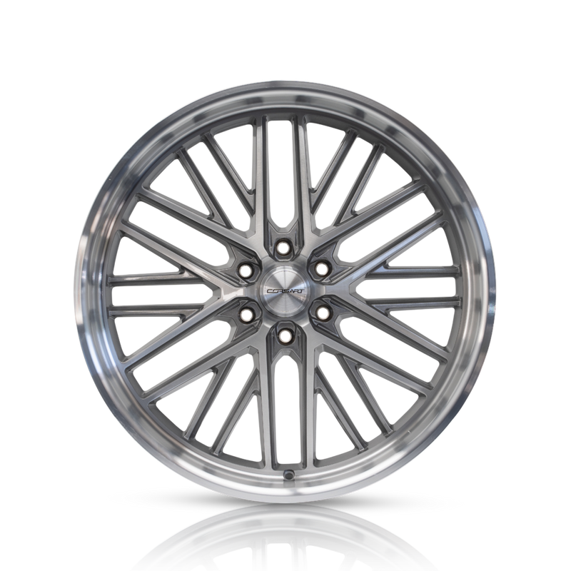 Corsart - Kingpin 6 / 24x10 / 6x139.7 / ET25 - Gloss Brushed With Diamond Cut Lip-Wheels-Deviate Dezigns (DV8DZ9)