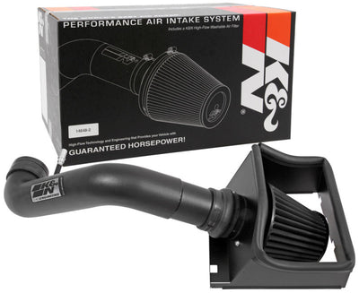 K&N 11-14 Ford F150 5.0L V8 Black Performance Intake Kit-Cold Air Intakes-Deviate Dezigns (DV8DZ9)