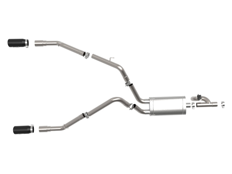 aFe 09-18 Ram 1500 V8 5.7L Hemi Gemini XV 3in 304 SS Cat-Back Exhaust w/ Black Tips-Catback-Deviate Dezigns (DV8DZ9)