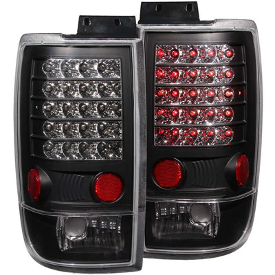 ANZO 1997-2002 Ford Expedition LED Taillights Black-Tail Lights-Deviate Dezigns (DV8DZ9)