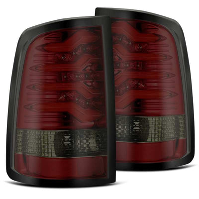 AlphaRex 09-18 Dodge Ram 1500 PRO-Series LED Tail Lights Red Smoke-Tail Lights-Deviate Dezigns (DV8DZ9)