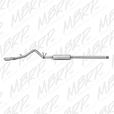 MBRP 14 Chevy/GMC 1500 Silverado/Sierra 4.3L V6/5.3L V8 Single Side Exit AL 3in Cat Back Exhaust-Catback-Deviate Dezigns (DV8DZ9)