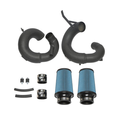 Injen 18-20 Kia Stinger 3.3L Twin Turbo Wrinkle Black Short Ram Air Intake-Cold Air Intakes-Deviate Dezigns (DV8DZ9)