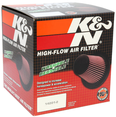 K&N Filter Universal Air Filter Carbon Fiber Top With 6in Flange x 7.5in Base x 6in H-Air Filters - Universal Fit-Deviate Dezigns (DV8DZ9)