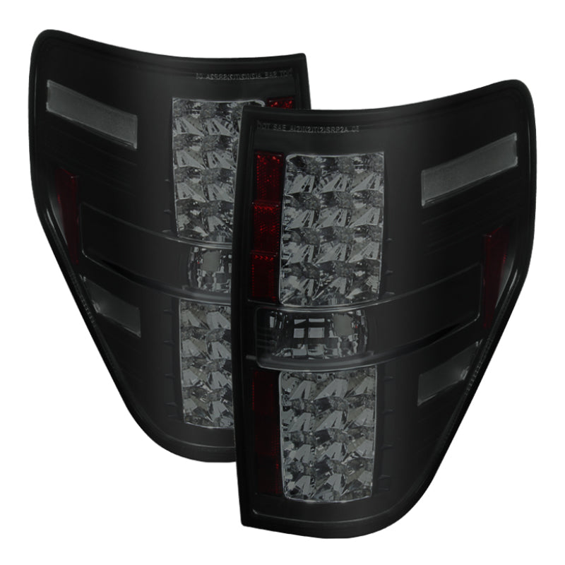 Spyder Ford F150 09-14 LED Tail Lights Black Smoke ALT-YD-FF15009-LED-BSM-Tail Lights-Deviate Dezigns (DV8DZ9)