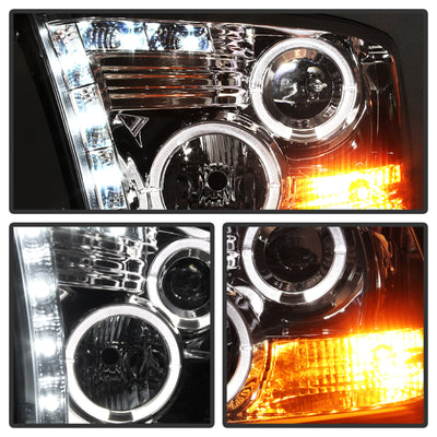 Spyder Dodge Ram 1500 09-14 10-14 Projector Headlights Halogen- LED Halo LED - Chrm PRO-YD-DR09-HL-C-Headlights-Deviate Dezigns (DV8DZ9)