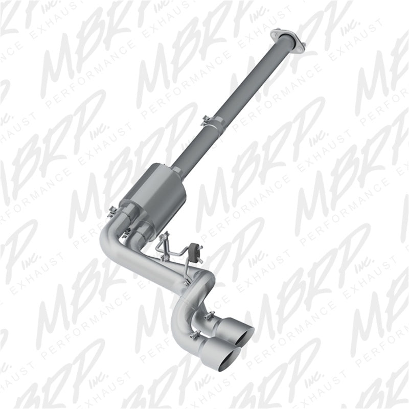 MBRP 09-14 Ford F150 Pre-Axle 4.5in OD Tips Dual Outlet 3in AL Cat Back-Catback-Deviate Dezigns (DV8DZ9)