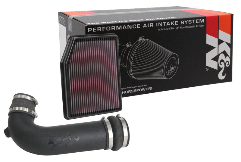 K&N 19-20 Chevrolet Silverado V6-4.3L Aircharger Performance Intake Kit-Cold Air Intakes-Deviate Dezigns (DV8DZ9)