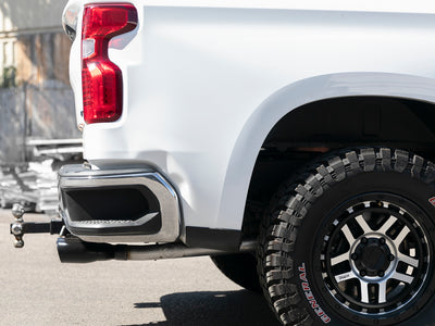 aFe Vulcan Series 3in-2-1/2in 304 SS Cat-Back 2019 GM Silverado / Sierra 1500 V8-5.3L w/ Black Tips-Catback-Deviate Dezigns (DV8DZ9)