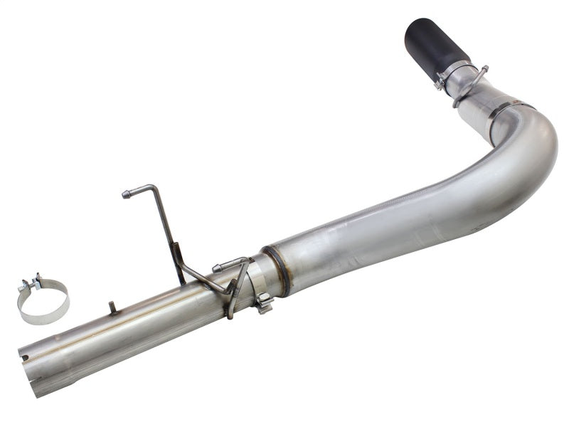 aFe MACHForce XP Exhaust Large Bore 5in DPF-Back SS 13-15 Dodge Trucks L6-6.7L (td) *Black Tip-DPF Back-Deviate Dezigns (DV8DZ9)