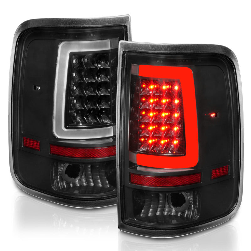 ANZO 2004-2006 Ford F-150 LED Tail Lights w/ Light Bar Black Housing Clear Lens-Tail Lights-Deviate Dezigns (DV8DZ9)